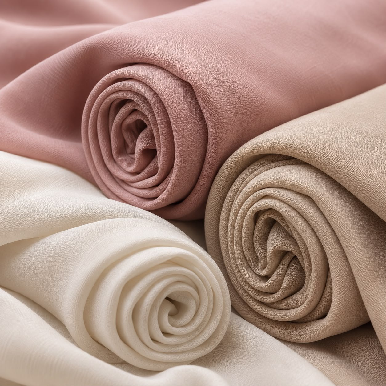 Dusty Rose shown with the other colours in the range