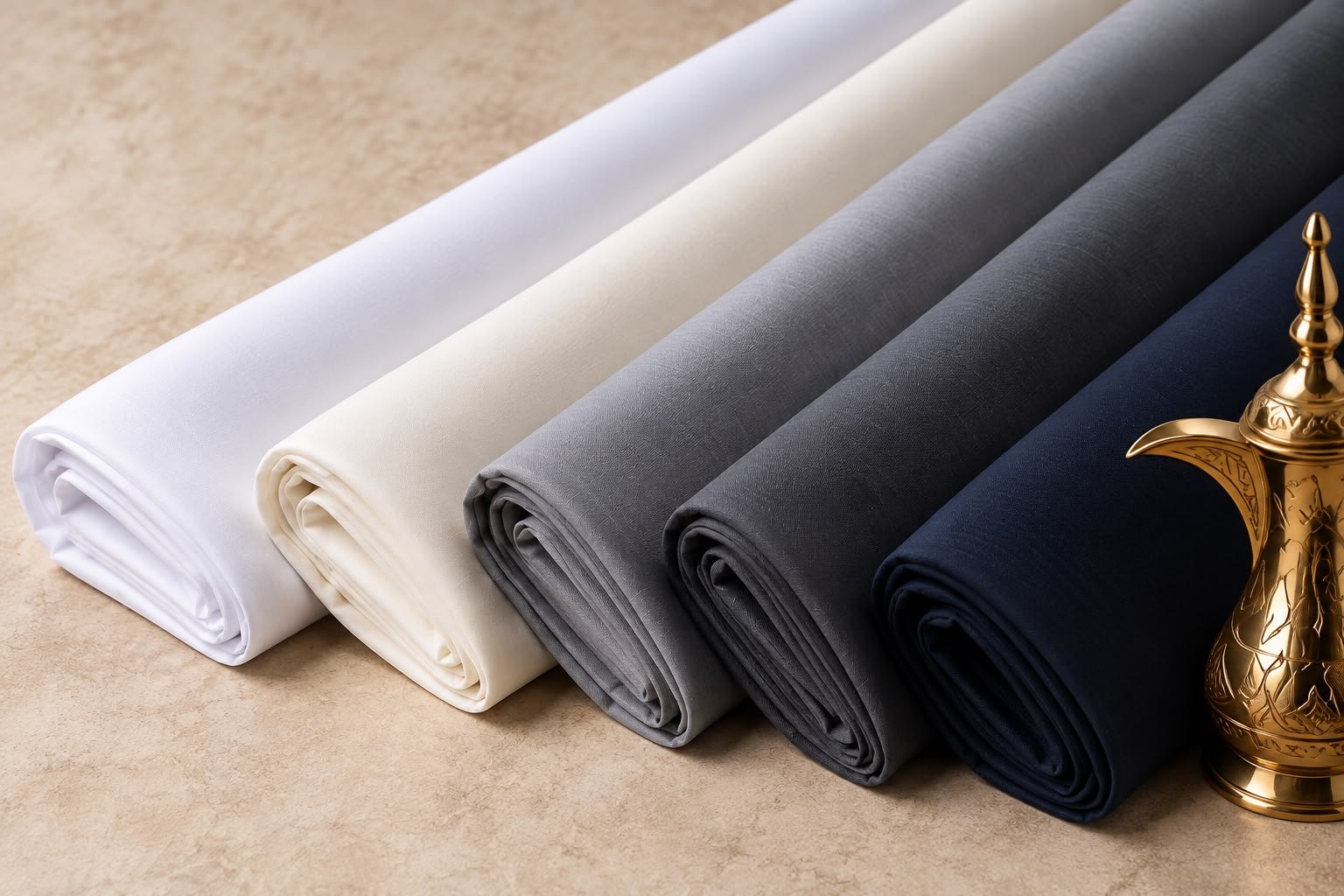 Optic White shown with the other colours in the range